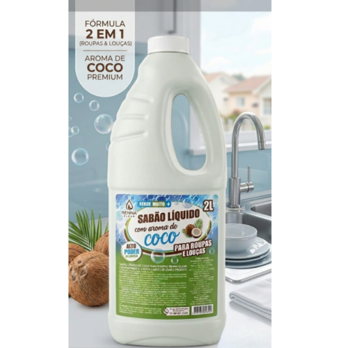Sabão Líquido de Coco 2 em 1 - 2L